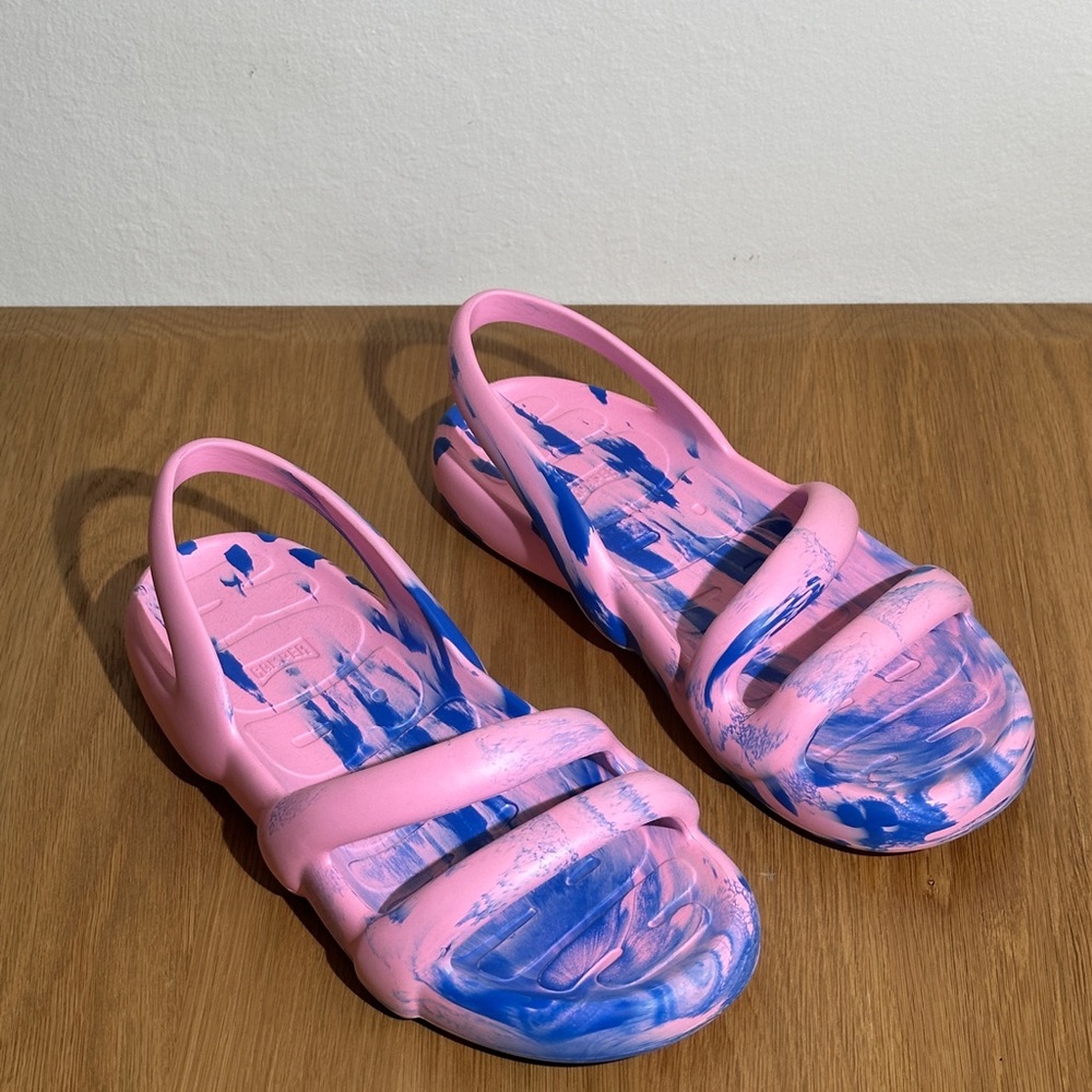 Camper Men’s Pink and Blue Sandals